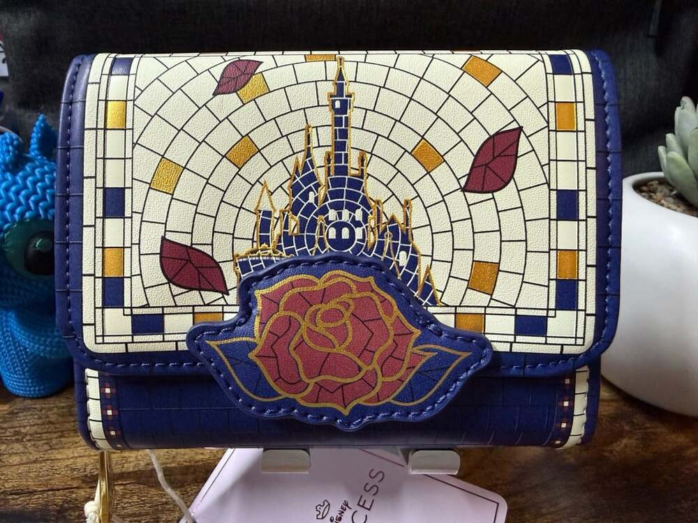 NWT Loungefly Disney Beauty and the Beast Tile Wallet